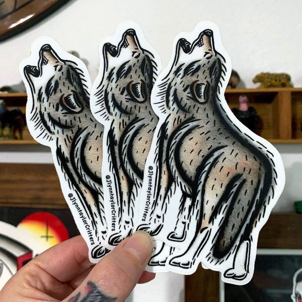 Gray Wolf Sticker on Sale