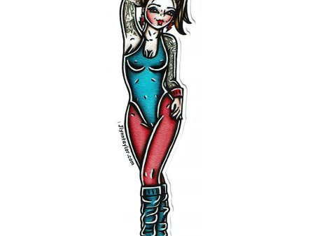 Aerobics Pinup Sticker on Sale