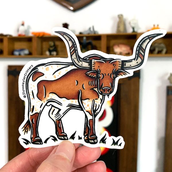 Texas Longhorn Sticker For Cheap