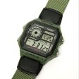 Reloj World Time Royale Casio Vintage AE-1200WHB-3BVDF Correa Verde Online now