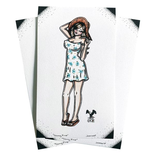 Sundress Pinup Print For Sale