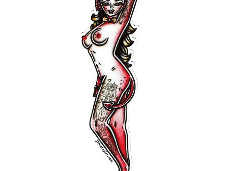 Devil Pinup Sticker Online Sale