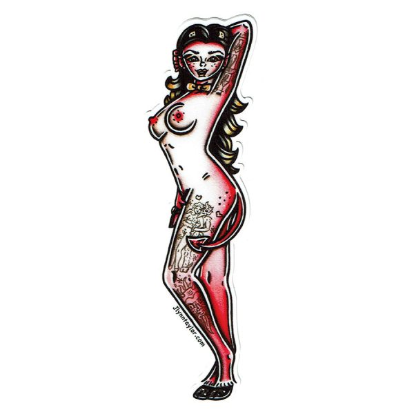 Devil Pinup Sticker Online Sale