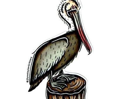 Brown Pelican Sticker Discount