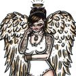 Angel Pinup Original Painting on Sale