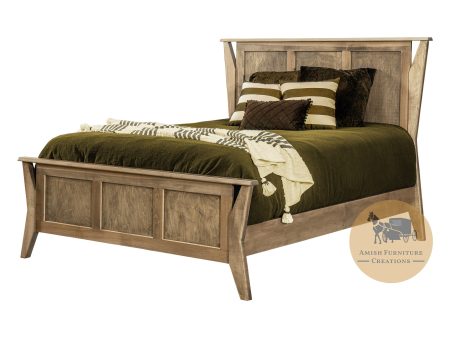 Winston Bed with Panel Headboard and 25  high Footboard - King size Discount