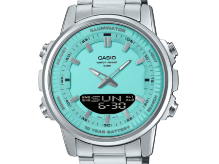 Casio Análogo-Digital AMW-880D-2A2V Caja Acero Tiffany Discount