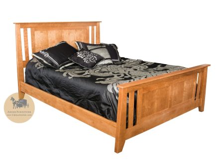 Bryce Canyon Bed with Slat Panel Headboard and Footboard - Cal King size For Sale