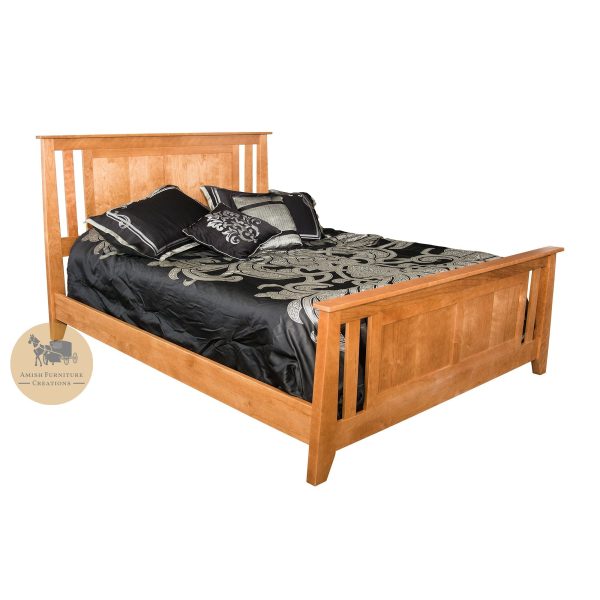 Bryce Canyon Bed with Slat Panel Headboard and Footboard - Cal King size For Sale