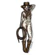 Rope Cowgirl Pinup sticker Fashion