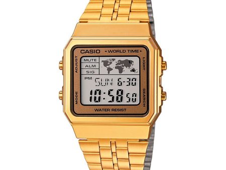 Reloj World Time Casio Vintage A500WGA-9DF Dorado Online Sale