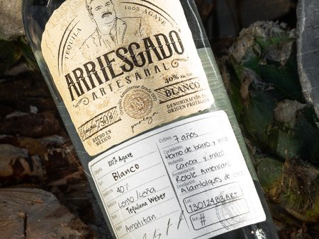 Tequila ARRIESGADO ANCESTRAL BLANCO 100% Agave - 750ml Hot on Sale