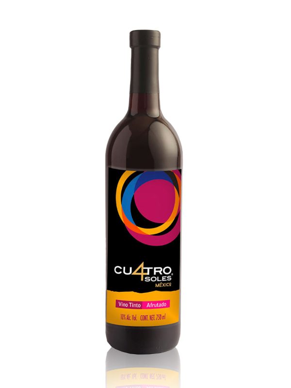 VINO TINTO CUATRO SOLES AFRUTADO 750 ML Fashion