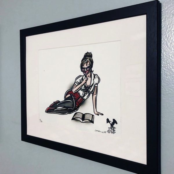 Librarian Pinup Print Sale