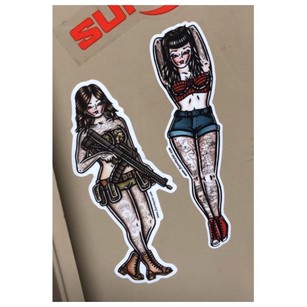 Lil  Rockabilly Pinup Sticker Supply