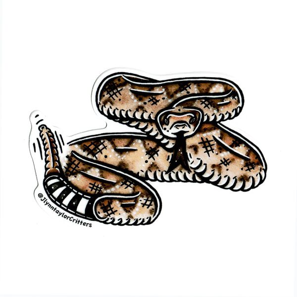 Western Diamondback Rattlesnake Sticker Fashion