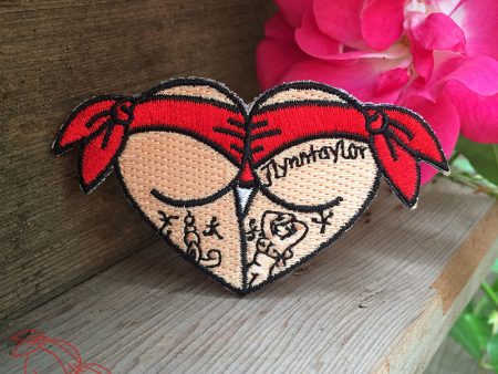 Scrunch Butt Heart Patch Online now