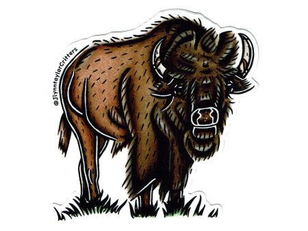 American Bison Sticker For Discount