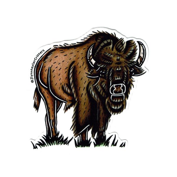 American Bison Sticker For Discount