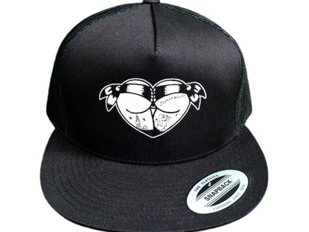 Scrunch Butt Heart Mesh Snapback For Sale