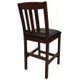 Old Mission 24  Barstool with Leather Seat in Solid Oak on Sale