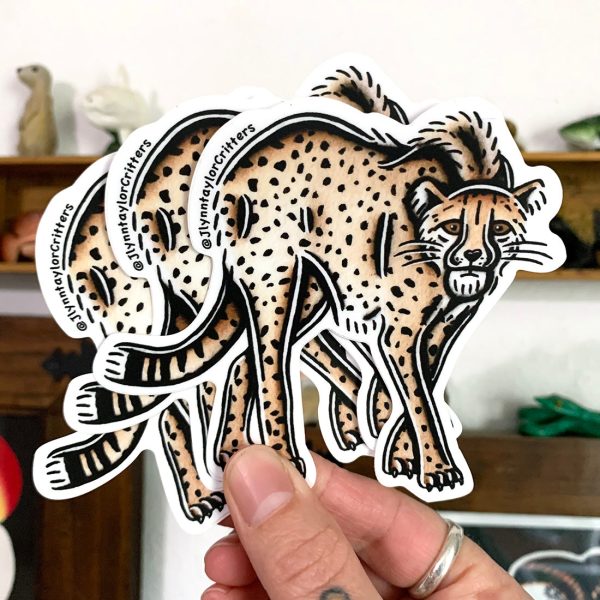 African Cheetah Sticker Hot on Sale