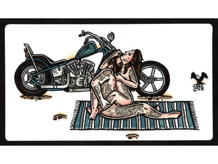 Chopper Love (Pan-Shovel) Original Painting Hot on Sale