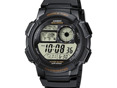 Reloj World Time Casio Vintage AE-1000W-1AVDF Negro Supply