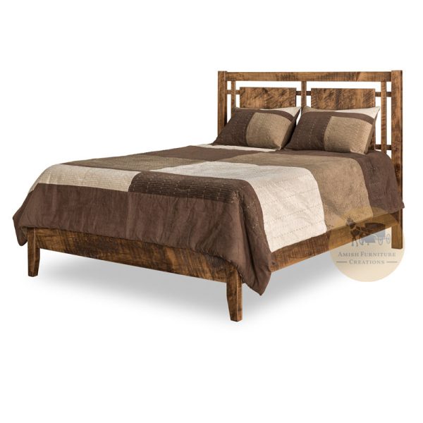 Livingston Bed with Panel Headboard and Wood Frame - King size Online now