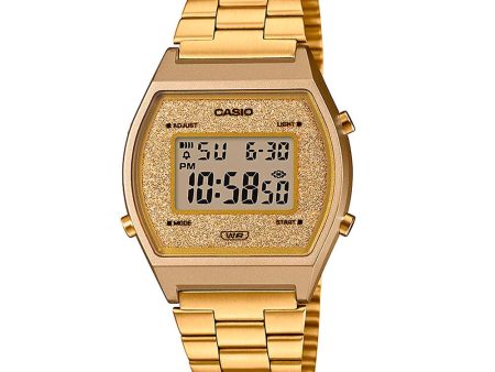 Reloj Casio Vintage B640WGG-9DF Dorado Metálico Glitter Online now