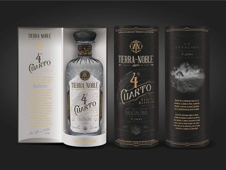 Tequila Tierra Noble Cuarto 4to Reposado Cristalino 100% Agave - 750ml For Cheap