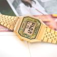 Reloj Casio Vintage LA680WGA-9CDF Dorado Flores Amarillas on Sale