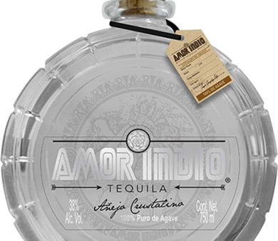 Tequila Amor Indio Añejo Cristalino100% Agave - 750ml For Sale