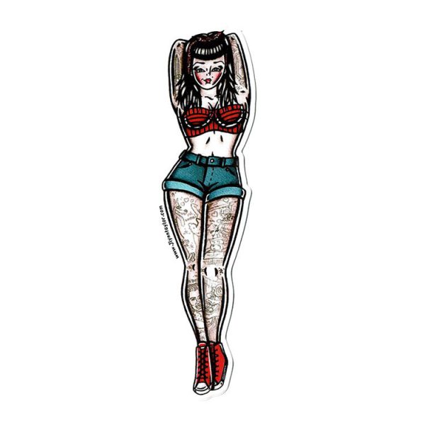 Lil  Rockabilly Pinup Sticker Supply