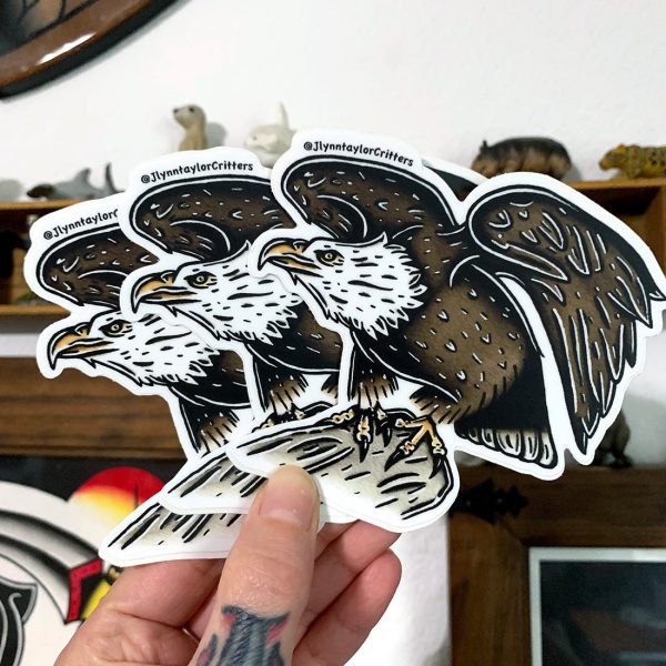 American Bald Eagle Sticker For Cheap