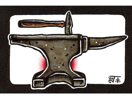 Hammer and Anvil Original Painting For Cheap