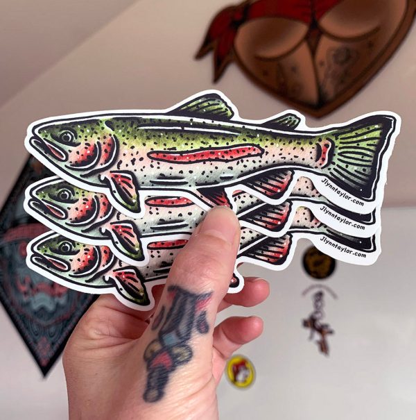 Rainbow Trout Sticker Cheap