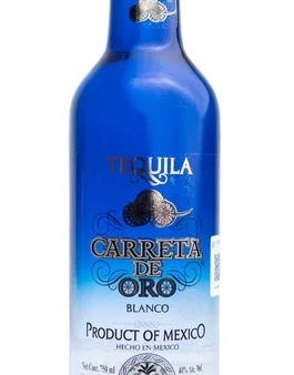 Tequila Carreta de Oro Blanco 100% Agave - 750ml Cheap