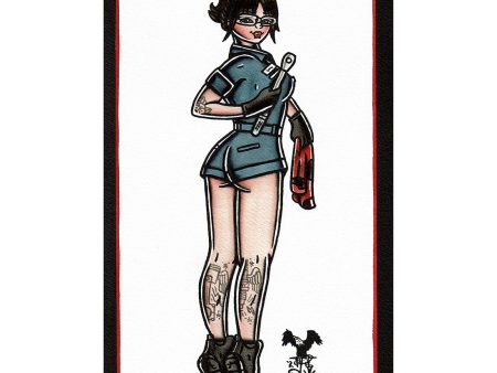 Mechanic Pinup Original Painting Sale