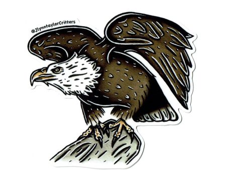 American Bald Eagle Sticker For Cheap