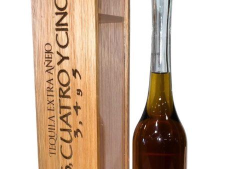 Tequila Tres Cuatro Cinco  3 4 5 Extra  Añejo 100% Agave - 750ml Cheap