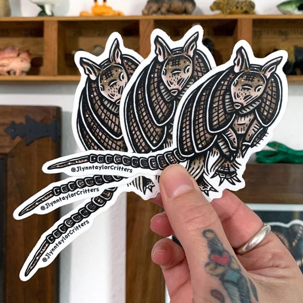 Nine-Banded Armadillo Sticker Sale