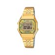 Reloj Casio Vintage LA680WGA-9CDF Dorado Flores Amarillas on Sale