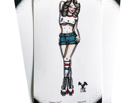 Roller Girl Print Online