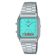 Reloj Casio Vintage AQ-230A-2A2MQY Análogo Digital Tiffany Online Hot Sale