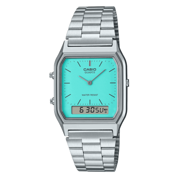 Reloj Casio Vintage AQ-230A-2A2MQY Análogo Digital Tiffany Online Hot Sale