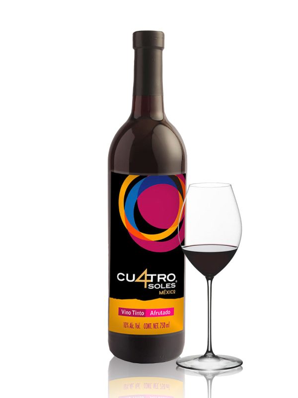 VINO TINTO CUATRO SOLES AFRUTADO 750 ML Fashion