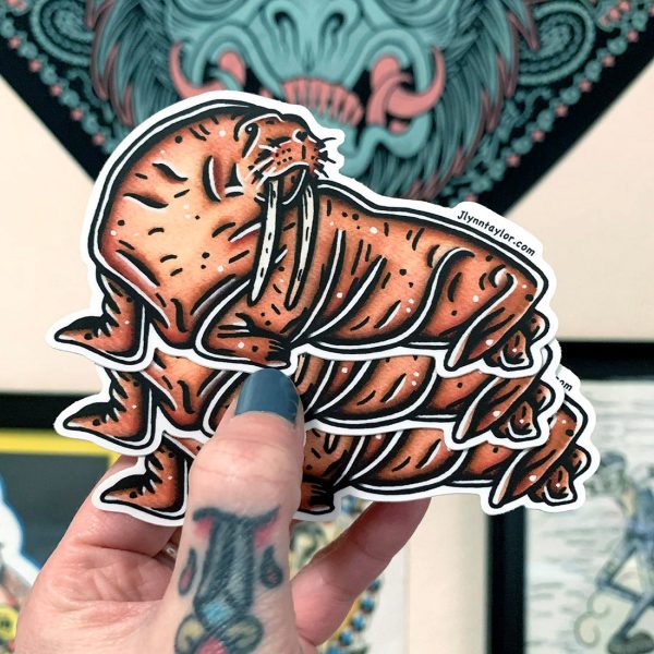 Pacific Walrus Sticker Sale