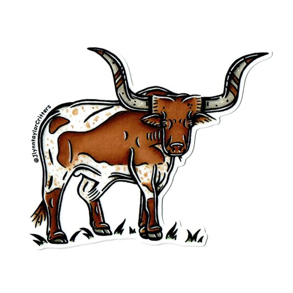 Texas Longhorn Sticker For Cheap