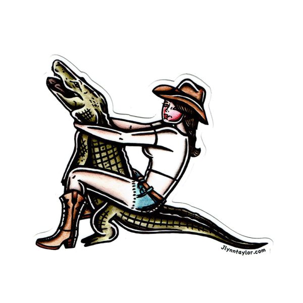 Gator Wrestler Sticker Discount